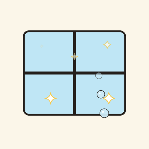 Clarity streak free glass animation